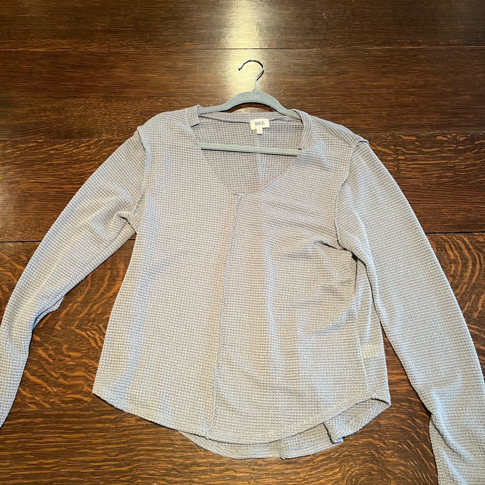 Gray Medium V Neck Sweater